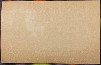 Blank tan cardboard backing or envelope for vintage Wharton Ginger Ale labels from Texas