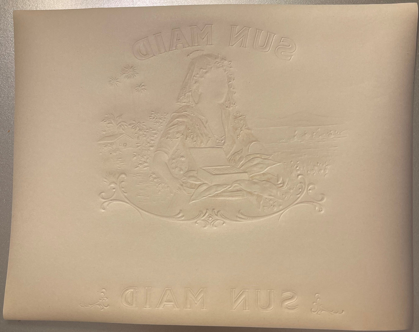 Antique Sun-Maid Embossed Cigar Label – W. C. Frutiger & Co. Red Lion PA