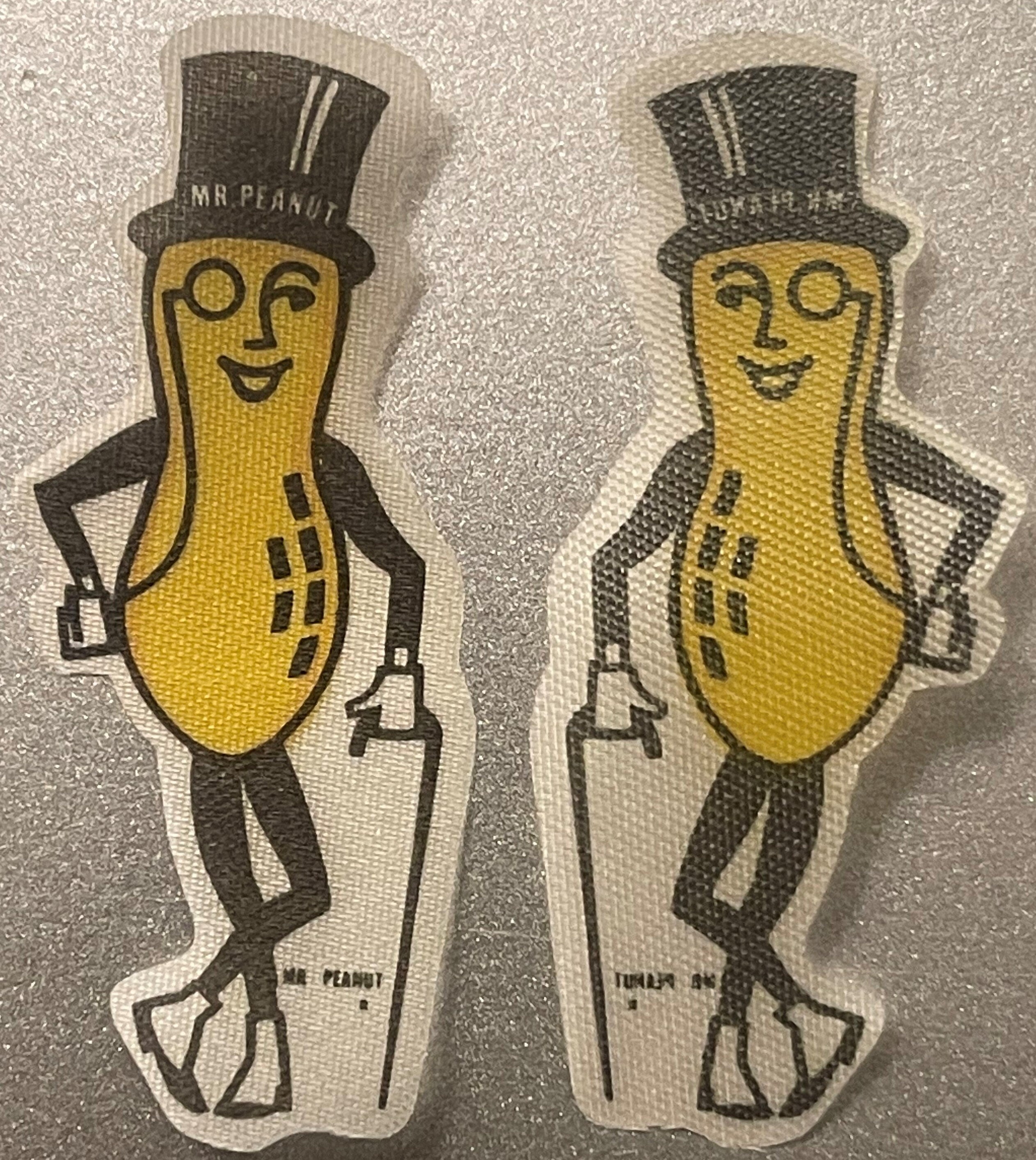 Vintage Mr. Peanut Cloth Sticker 🥜 1950s-60s Planters Patch