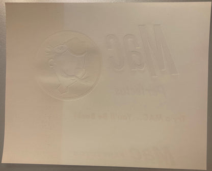 Embossed cream-colored cigar box label featuring a circular portrait of a Scottish man in profile wearing a tam o'shanter, wi