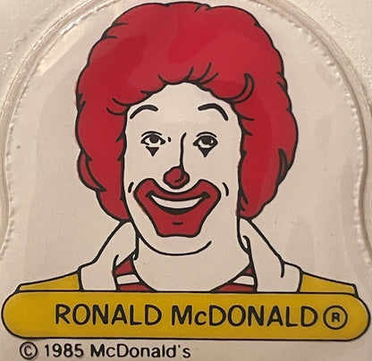 Vintage 1985 McDonald's Ronald & Grimace Puffy Stickers 🍟 McDonaldland Set