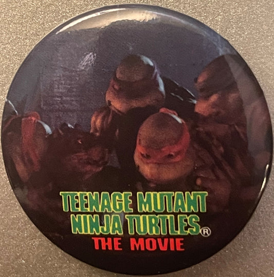 Vintage 1990 Teenage Mutant Ninja Turtles Movie Pin 📌 Group Shot Splinter, TMNT