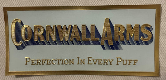 Antique Vintage Cornwall Arms Embossed Cigar Label Small 🚬 Philadelphia, PA 1900s - 1930s