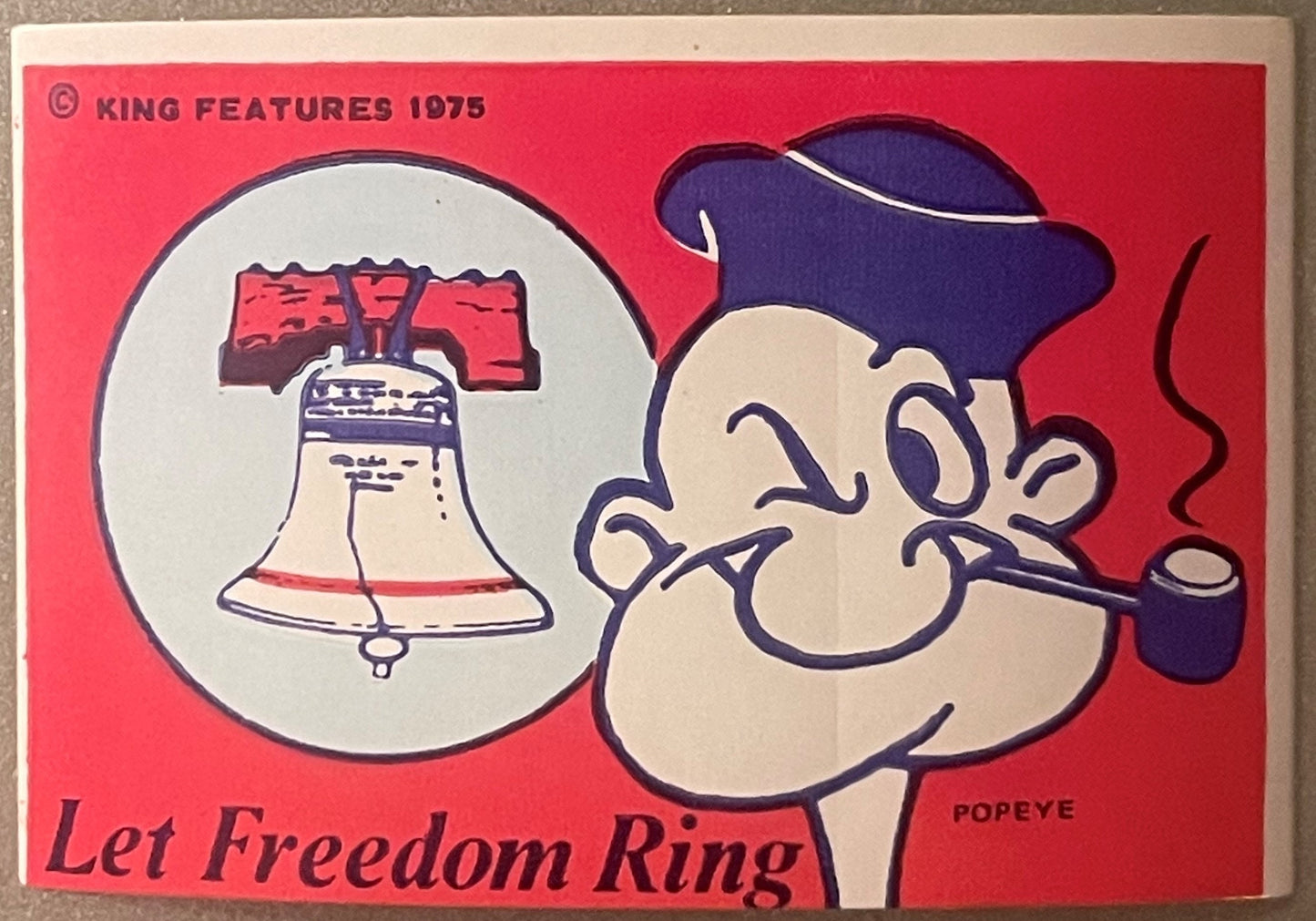 Vintage 1975 Popeye Bicentennial Stickers 🎆 King Features Patriotic Set