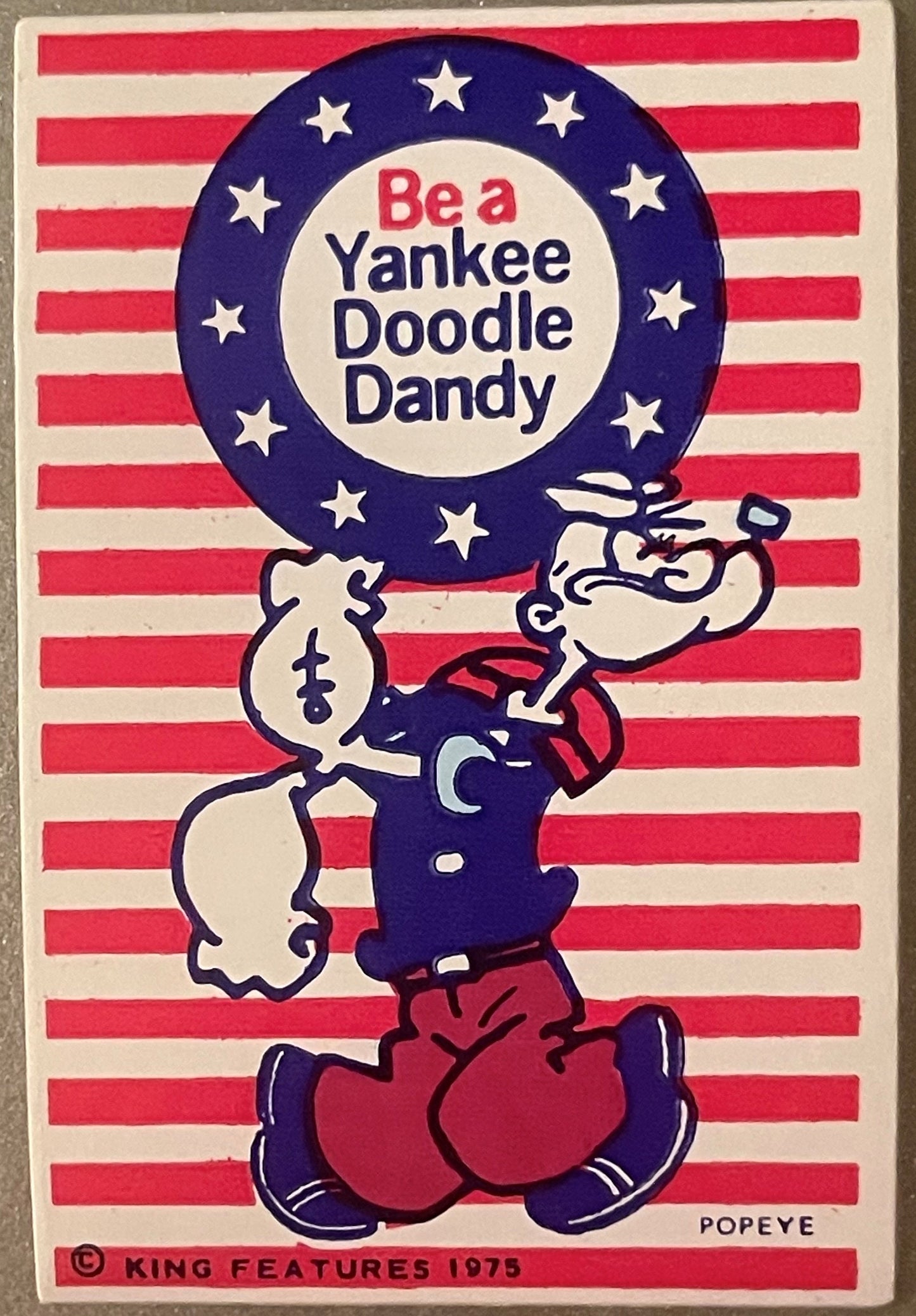 Vintage 1975 Popeye Bicentennial Stickers 🎆 King Features Patriotic Set