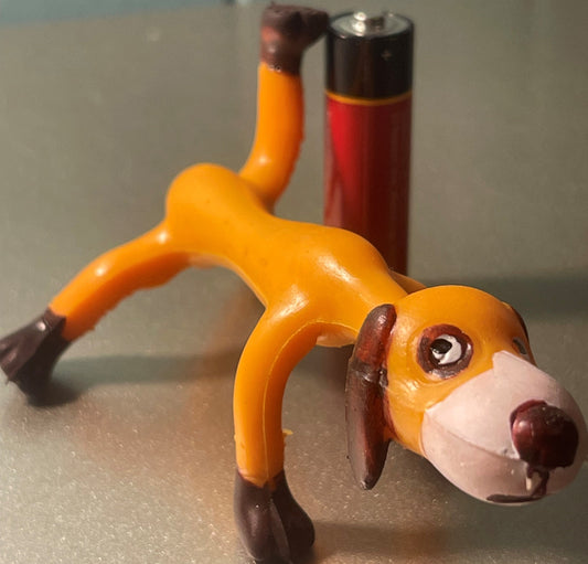 Vintage 1960s Bendable Poseable Dog Toy Figure 🧸 Anime Collectible Memorabilia