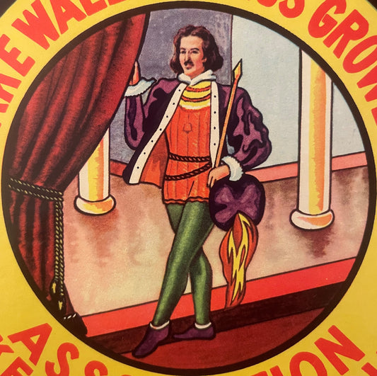 Vintage Prince of Wales Crate Label from the 1950s