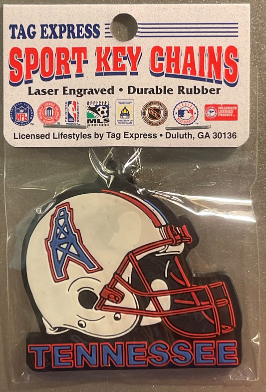 Vintage 1997 Tennessee Oilers NFL Helmet Keychain NOS Tag Express 🏈