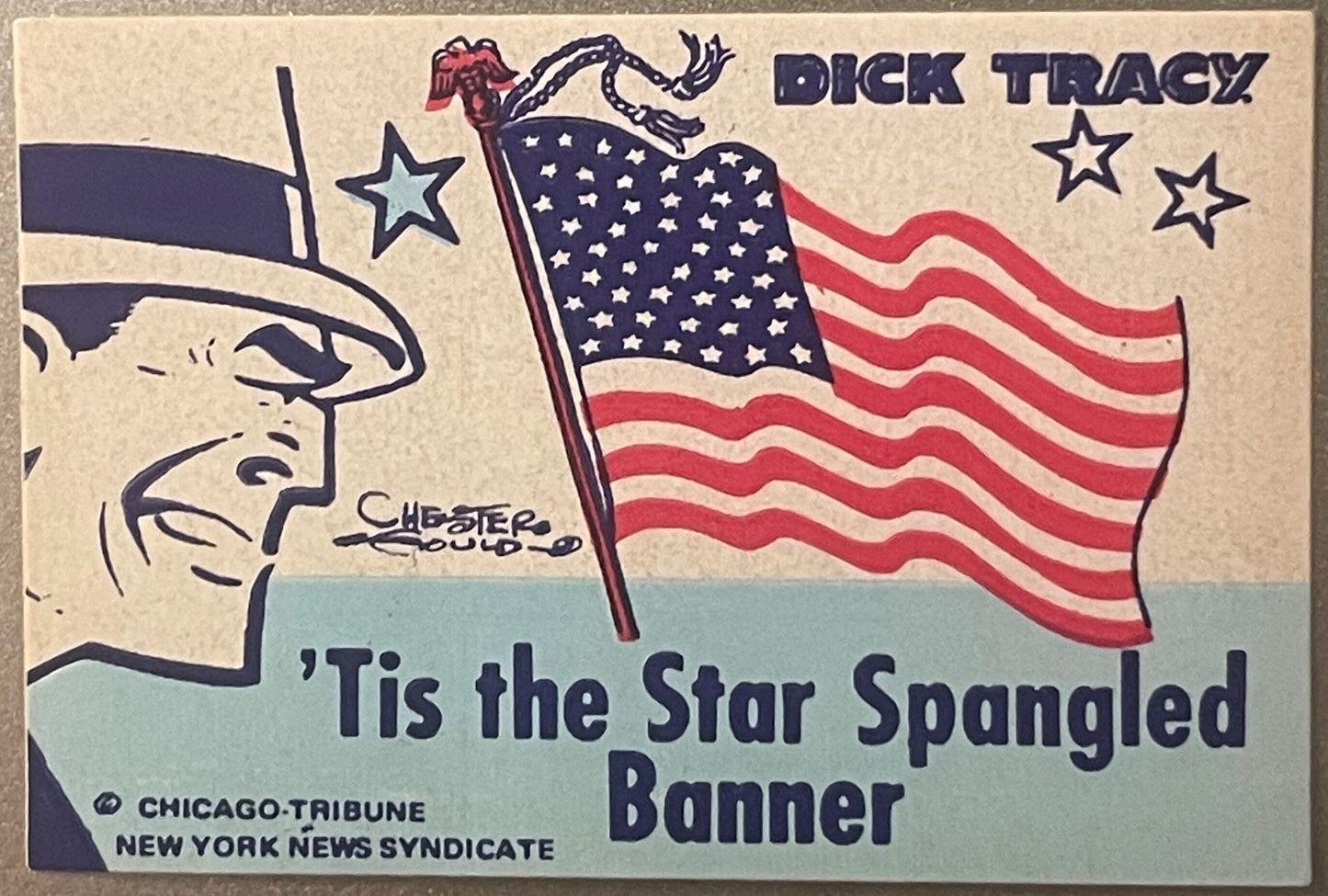 Vintage Bicentennial Dick Tracy Patriotic Stickers Chester Gould Liberty Bell Flag Chicago Tribune News Syndicate Set of 2 ✨