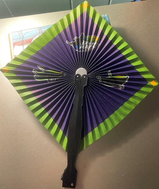 Retro Tampa Bay Devil Rays MLB Folding Hand Fan Play By Play Genuine Merchandise Devil Rays Era 1998-2007 Souvenir Novelty American Made ✨