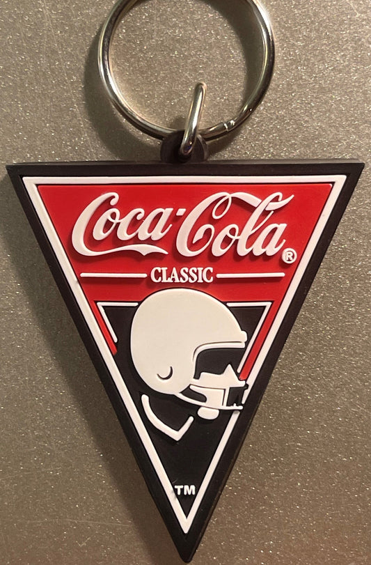 Vintage 1990s NFL Coke Coca-Cola Keychain Unopened Package 🥤