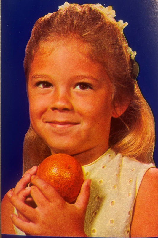 Vintage 1940s Dolly Brand Citrus Crate Label — Our Finest Citrus Fruit, H. Jennings Rou Inc., Eustis Florida