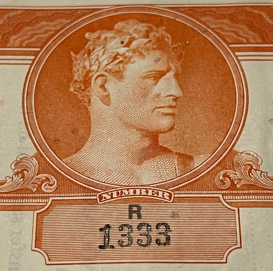 Antique 1927 Big Four Railroad Bond 🚂 Orange, Cleveland Cincinnati Chicago St Louis, $1,000 Mortgage
