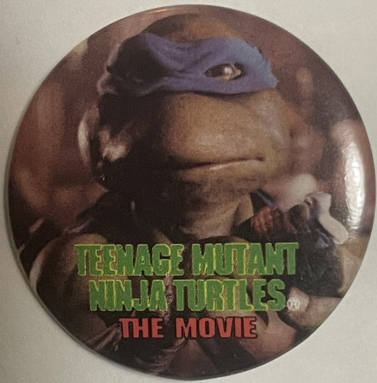 Vintage 1990 Teenage Mutant Ninja Turtles Donatello Movie Pin 🐢 — The Movie Photo Pinback Button
