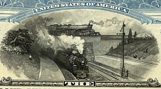 Antique 1927 Big Four Railroad Bond 🚂 Cleveland Cincinnati Chicago St Louis Railway $1000