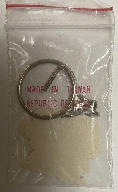 Vintage Hello Kitty sailor boat keychain in sealed plastic bag with red