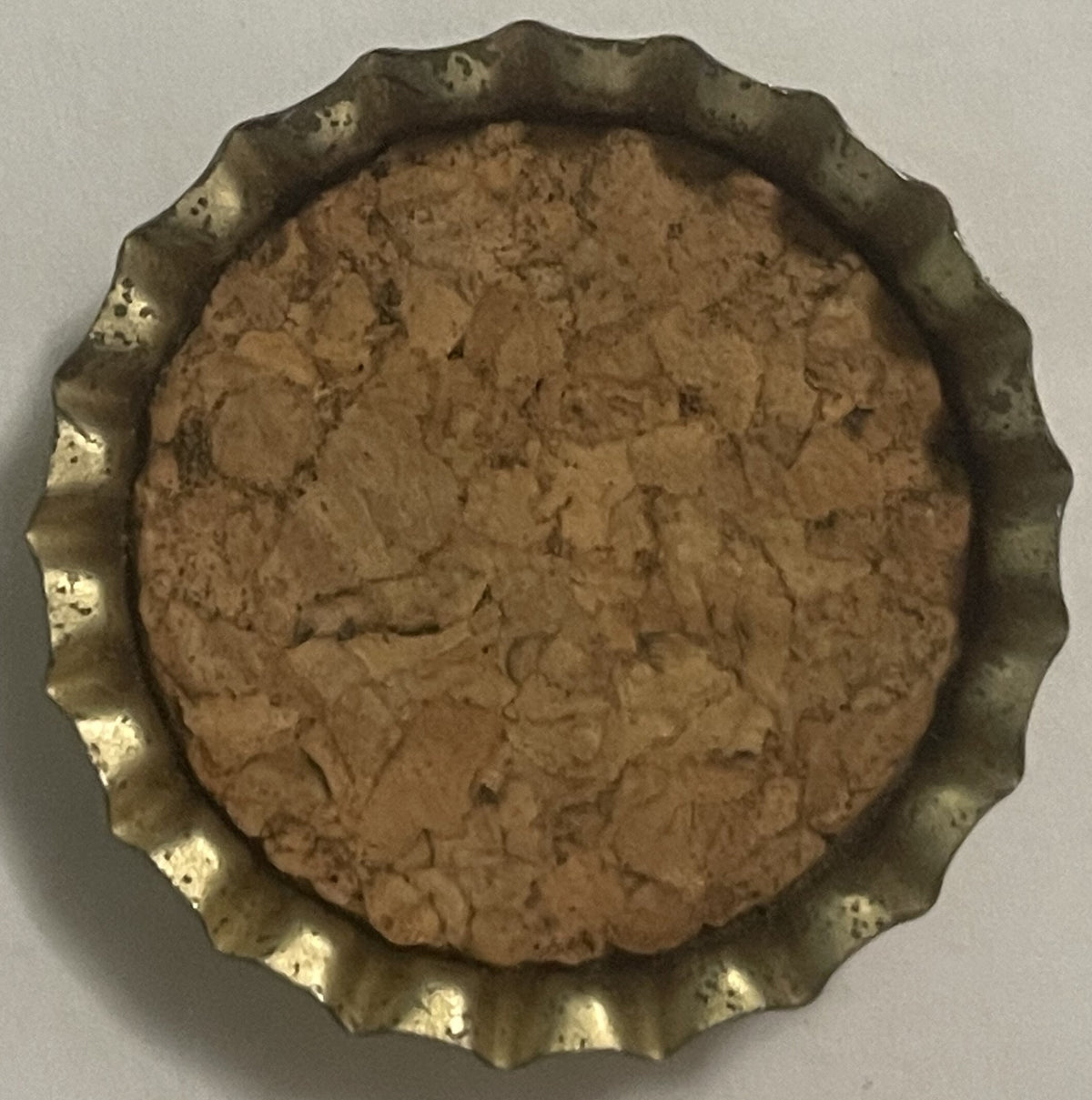 Inside of the Delicious Punch cap showing the composition cork liner