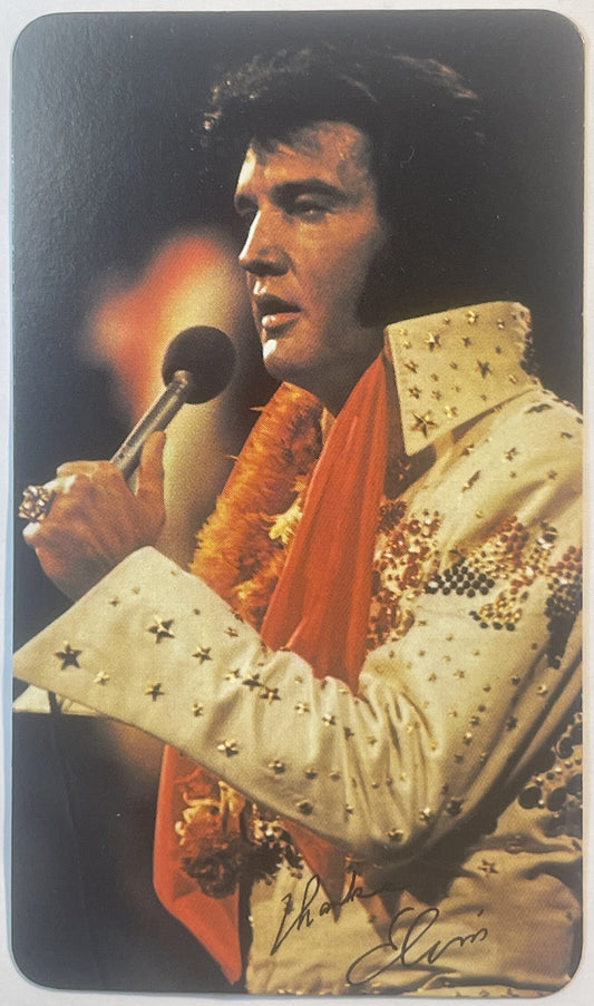 Vintage 1976 Elvis Presley Card Calendar RCA Records Memorabilia