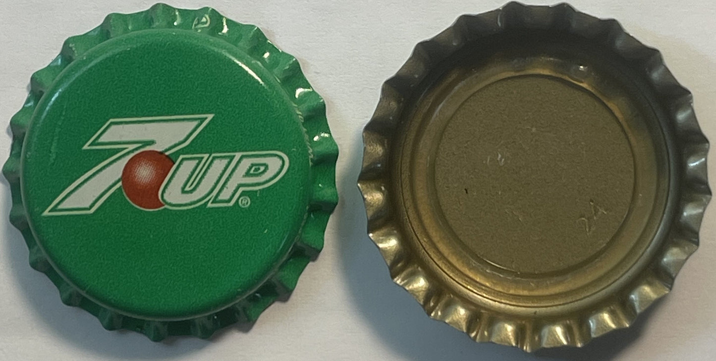 Vintage 7-Up Bottle Cap 🧢 Red Dot Logo, West Jefferson NC NOS Crown Cap