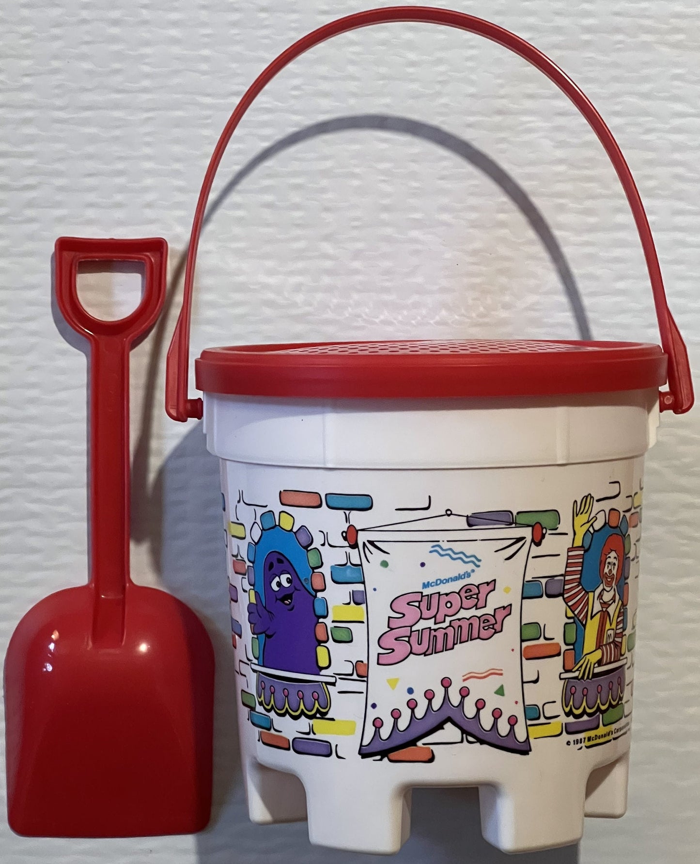 Vintage 1987 McDonald's Super Summer Sandcastle Pail Set 🏖️ Complete NOS Beach Toy