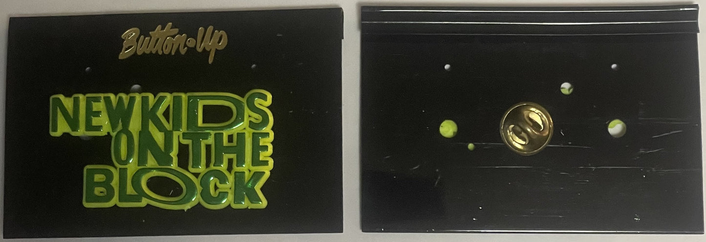 Vintage 1990s New Kids on the Block Logo Pin Pinback 📌 Boston, MA NKOTB