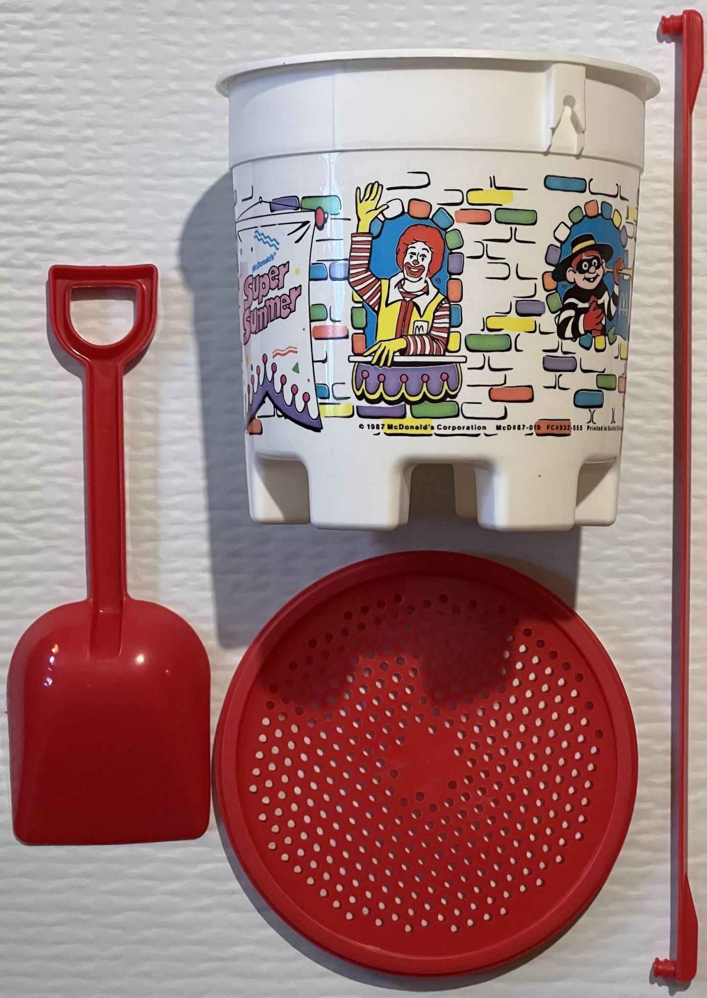 Vintage 1987 McDonald's Super Summer Sandcastle Pail Set 🏖️ Complete NOS Beach Toy