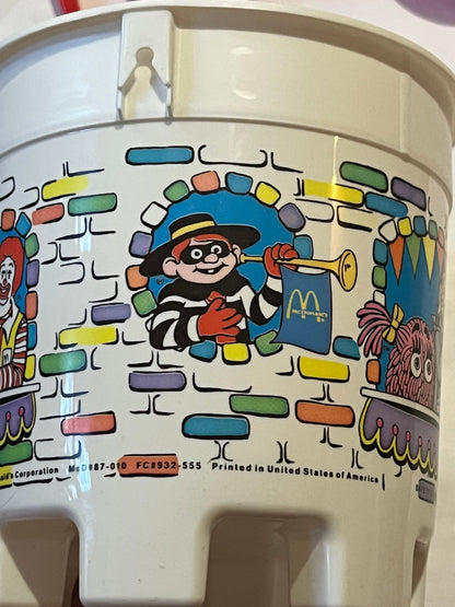 Vintage 1987 McDonald's Super Summer Sandcastle Pail Set 🏖️ Complete NOS Beach Toy