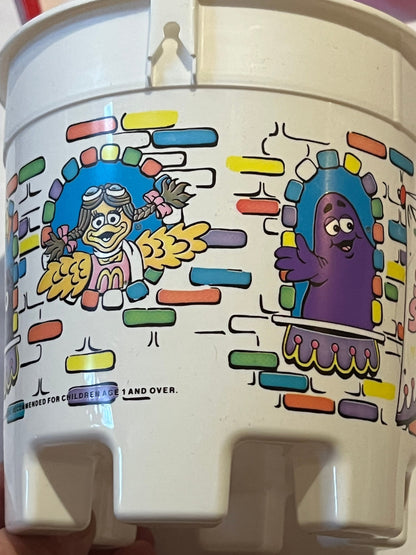 Vintage 1987 McDonald's Super Summer Sandcastle Pail Set 🏖️ Complete NOS Beach Toy