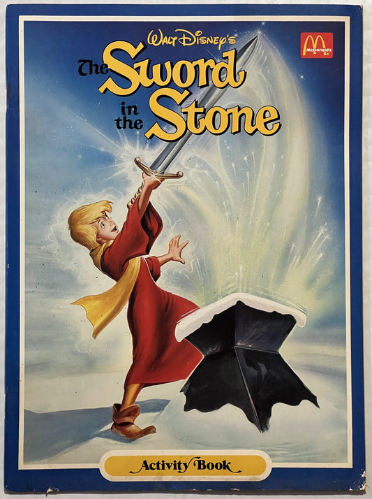 Vintage 1987 Disney Sword in the Stone Activity Book 🗡️ McDonald’s NOS