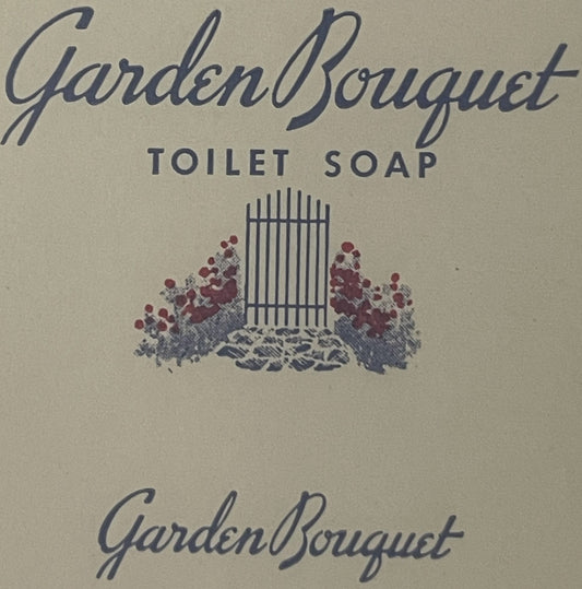 Very Rare Antique Early 1900s Garden Bouquet Toilet Soap Label ✨ Manhattan, NY