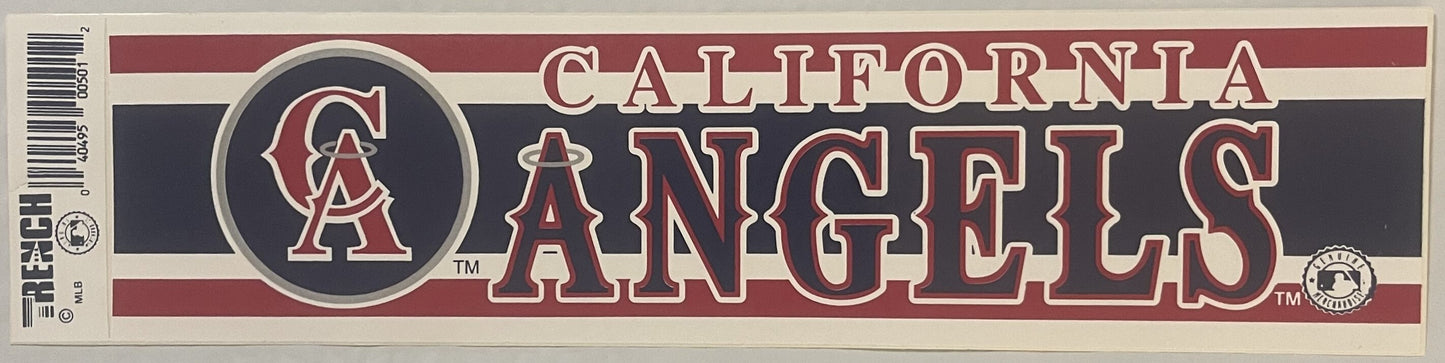 Vintage 1990s California Angels Bumper Sticker | MLB Memorabilia