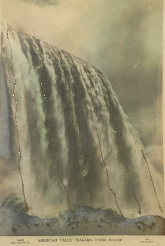 Antique 1800s Limited Edition Niagara Falls Postcard 🃏 Embellished 100+ Years!