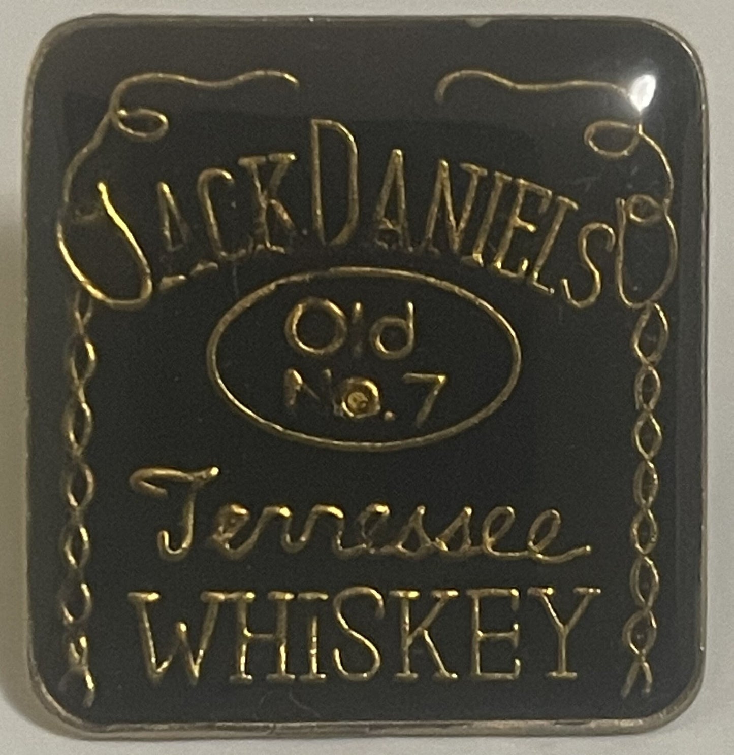 Vintage Jack Daniel’s Old No. 7 Black Label Enamel Pin 🥃 NOS Tennessee