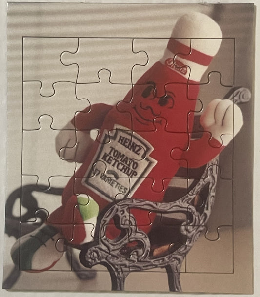 Vintage Heinz Ketchup Mascot Mini Puzzle 🍅 20-Piece Buzzy Brands Toronto NOS