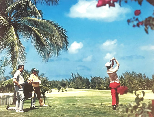 Vintage 1970s Large Florida 18 Hole Golf Postcard 🃏 Sunshine State Memorabilia!