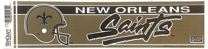 Vintage 1990s NFL Officially Licensed New Orleans Saints Bumper Sticker ⚾