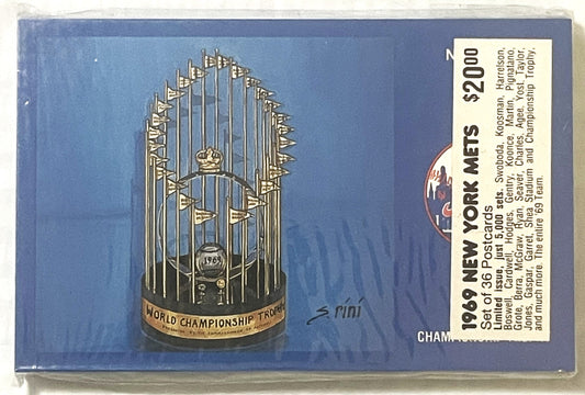 Vintage 1980s Limited Edition 1969 NY Mets Complete Postcard Set Only 5000 Ever! 🃏