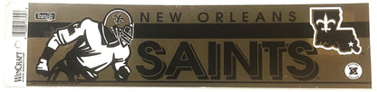 Vintage 1990s NFL Officially Licensed New Orleans Saints Bumper Sticker ⚾