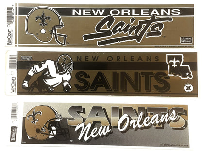 Vintage 1990s NFL Officially Licensed New Orleans Saints Bumper Sticker ⚾