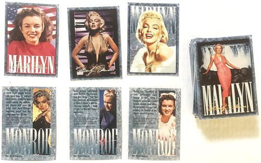 Vintage 1993 Marilyn Monroe Trading Card Set 💋 Sports Time 100-Card Complete Series I Hollywood Cards