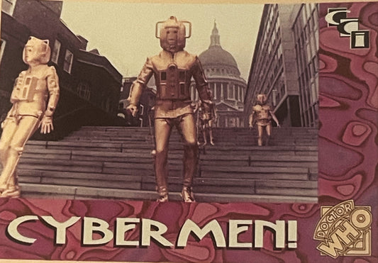 Vintage 1994 Doctor Who Cybermen Foil Trading Card — Card 4 of 6 🤖