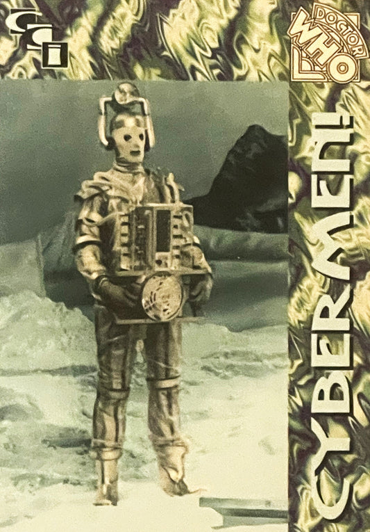Vintage 1994 Doctor Who Cybermen Foil Trading Card — Card 6 of 6 🤖
