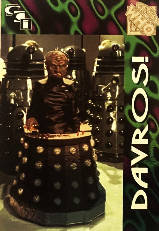 Vintage 1994 Doctor Who Davros Foil Card 🧬 Cornerstone Direct-Order Release