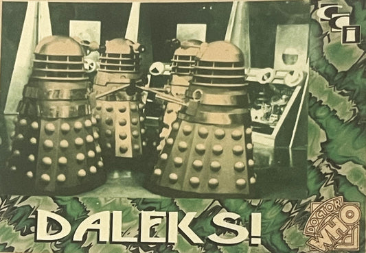 Vintage 1994 Doctor Who Daleks Foil Trading Card — Card 3 of 6 🛸