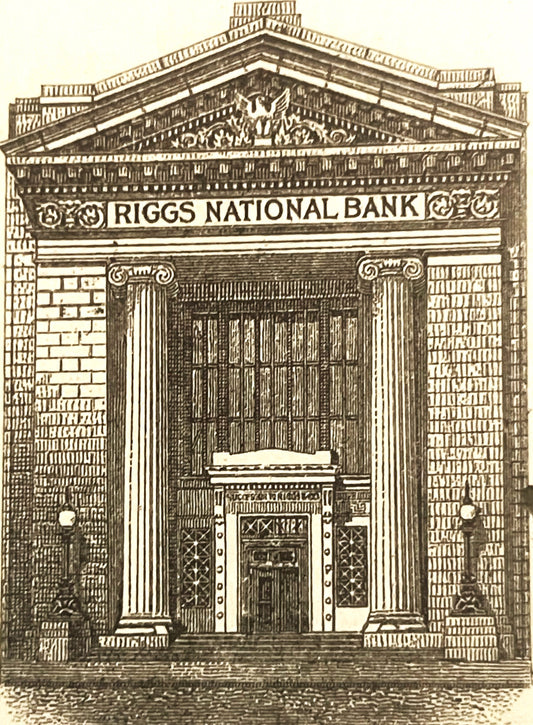 Antique 1900s 1924 Riggs National Bank Check Washington DC Presidential Banking History Ephemera ✨