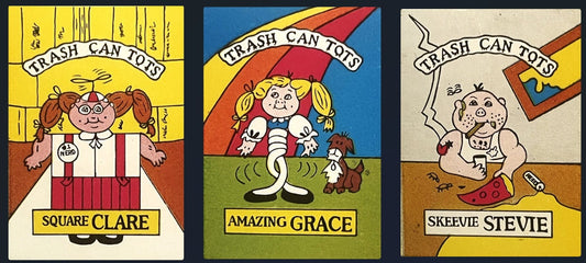 Vintage 1980s Trash Can Tots Stickers Madballs and Garbage Pail Kids Inspired 7 ✨