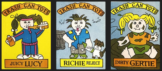 Vintage 1980s Trash Can Tots Stickers Madballs and Garbage Pail Kids Inspired 10 ✨