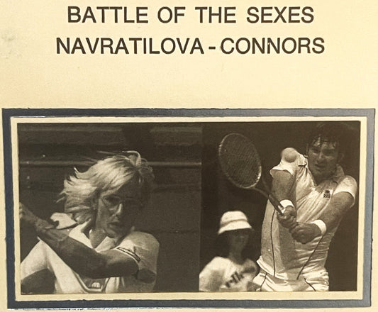Vintage 1992 Battle of the Sexes Embossed Stamped Envelope | Navratilova vs Connors