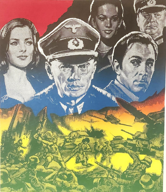 Vintage 1966 Aux Ordres du Fuhrer / Triple Cross Belgian Movie Poster 🎬 Plummer, Schneider, Brynner, Terence Young