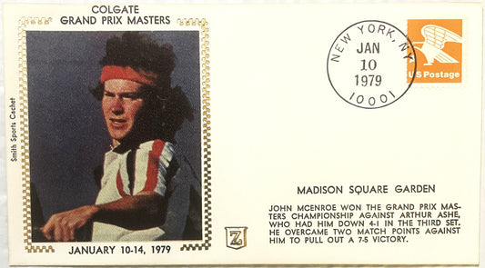 Vintage 1979 John McEnroe Embossed Stamped Envelope ✉️ First Rookie Masters Win!